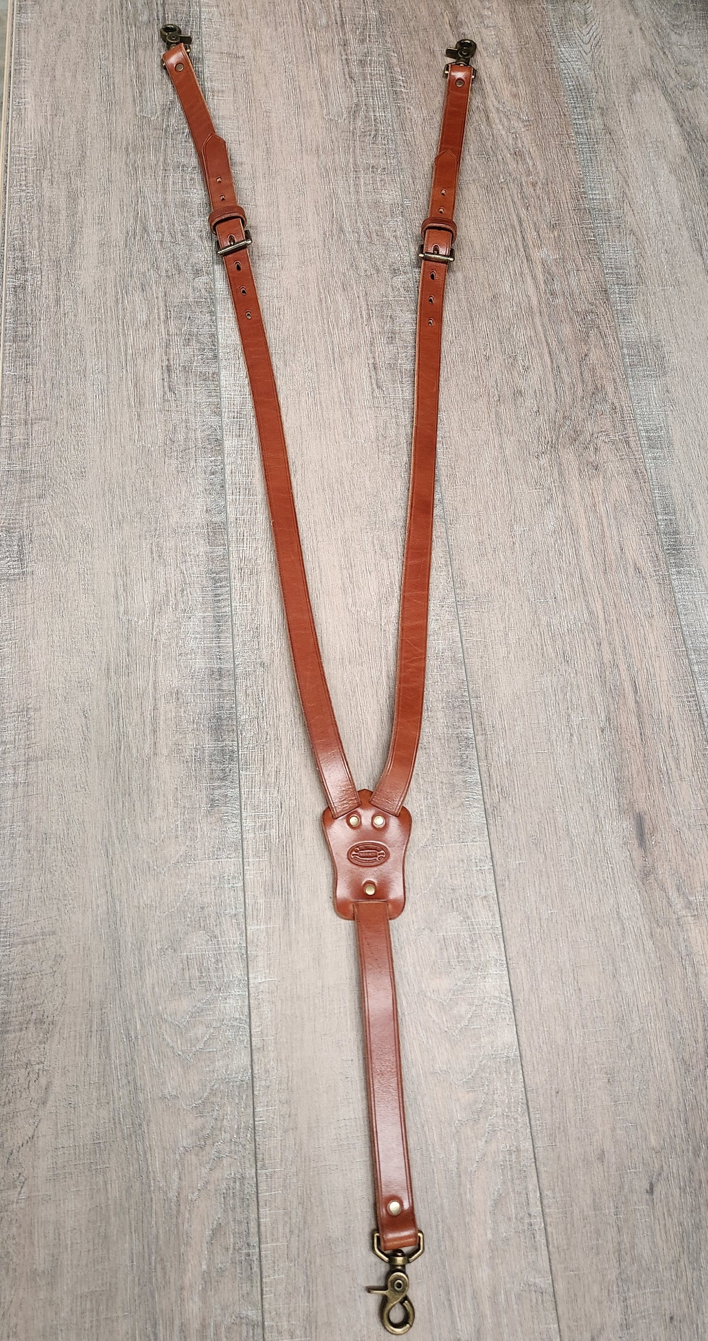 Leather Suspenders - 1" Width