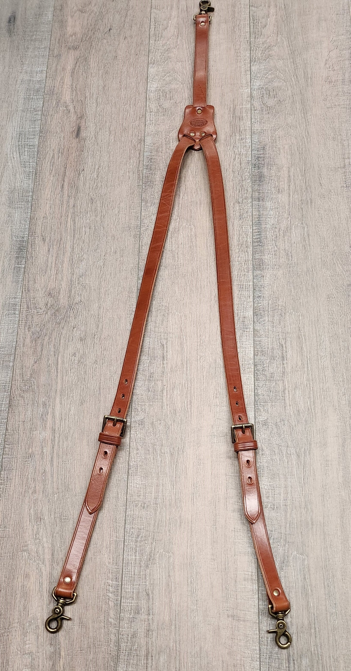 Leather Suspenders - 1" Width