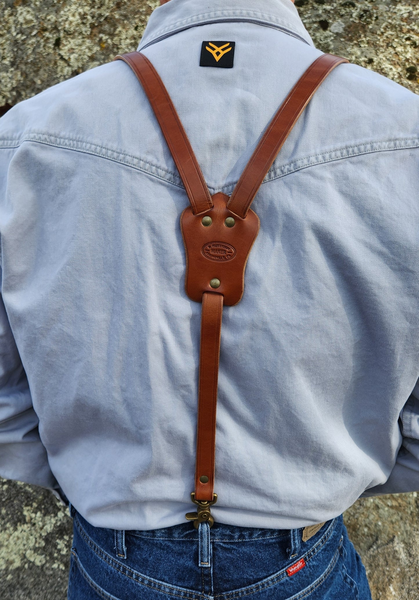 Leather Suspenders - 3/4" Width