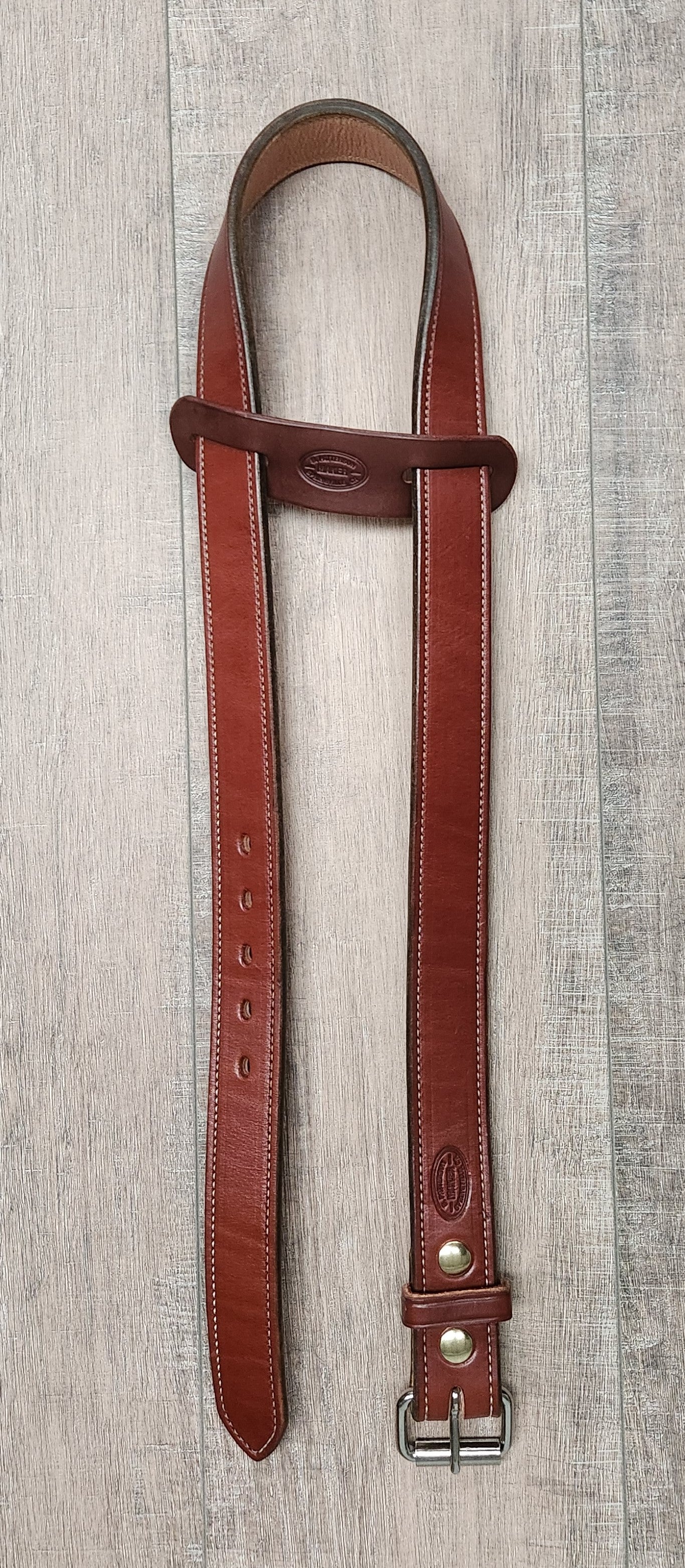 Plain Work Belt with Brown Finish - Size 40